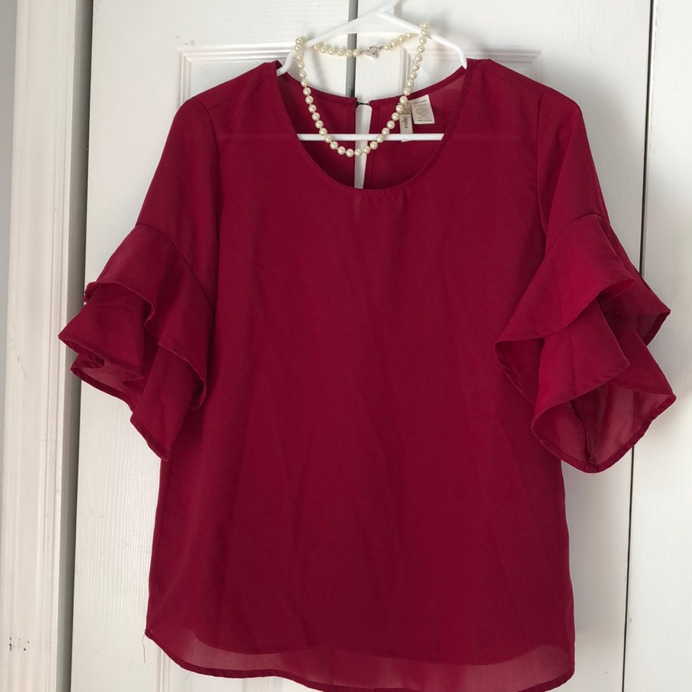 Burgundy women’s top